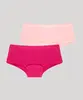 kit de 2 calcinhas boxer infantil rosa 8