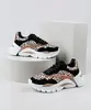 Tênis Feminino Oneself Chunky Estampado Animal Print Guepardo com Recortes Bege Claro 35