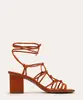 sandália multi tiras lace up oneself marrom 37