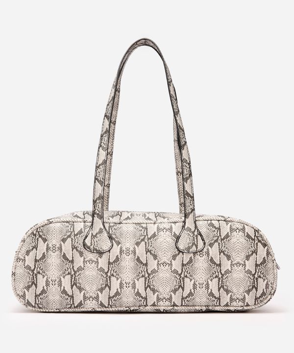 bolsa baguete animal print preta UNICO