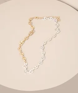 Colar Feminino Bicolor Multicor Único