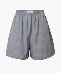 cueca samba canção de algodão listrado cinza médio GG