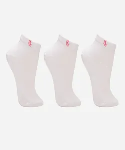 kit de 3 meias femininas cano médio lupo sport branca 34-39