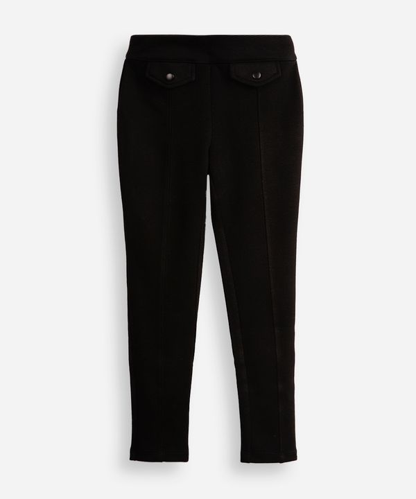 calça legging infantil de montaria com lapela preta 12
