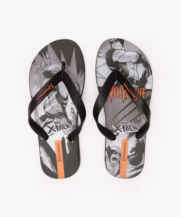 chinelo infantil x men ipanema preto 29-30