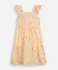 vestido infantil alça com babado floral amarelo 8