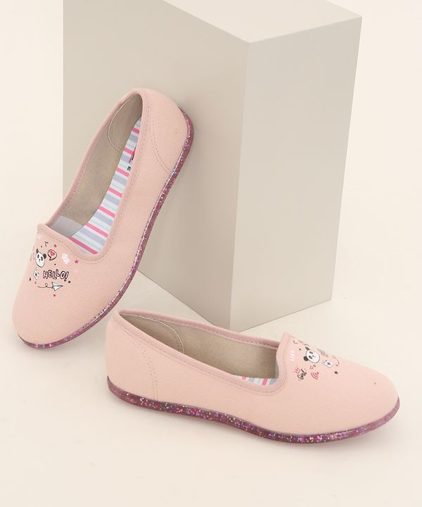 Sapatilha Infantil Molekinha com Glitter Rosa 34