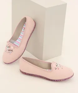 Sapatilha Infantil Molekinha com Glitter Rosa 26