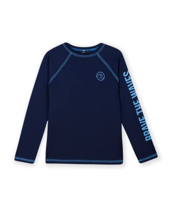 camiseta infantil manga longa proteção uv azul 8