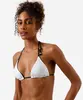 biquíni top feminino cortinha dupla face off white GG