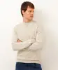 suéter de tricot básico bege P