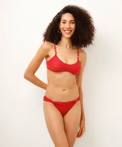 biquíni calcinha tanga proteção uv vermelho GG