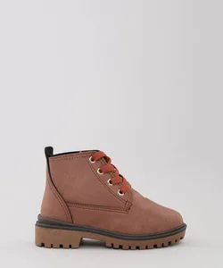 Bota Infantil Molekinho Cano Alto Marrom 20