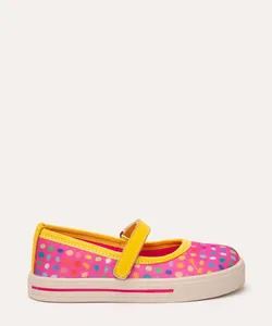 sapatilha infantil com velcro frutas exóticas mooui pink 26