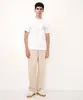 calça jogger de sarja bege 46