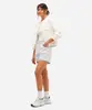 short mom feminino de sarja com cordão listrado azul 42