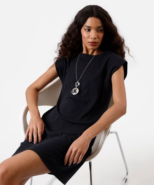 vestido muscle curto feminino básico preto G
