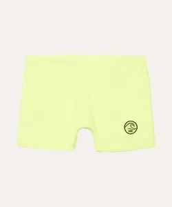 sunga infantil básica com proteção uv verde 12