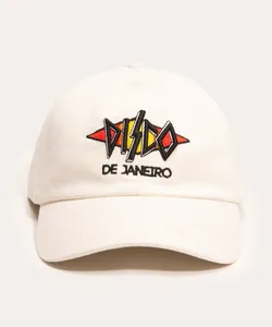 boné aba curva disco de janeiro cosmo off white Único