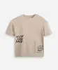 camiseta oversized juvenil de algodão grafitada bege 10