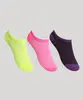 Kit de 3 Meias Infantis Soquete Multicor 22-25
