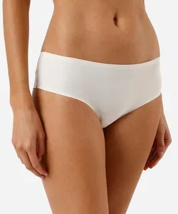 calcinha biquíni com recorte acetinado off white M