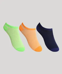 Kit de 3 Meias Infantis Soquete Multicor 26-29