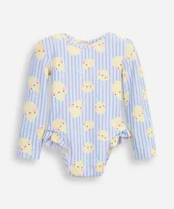 maiô infantil com babado limão off white 3