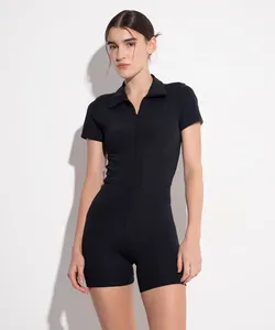 macaquinho de poliamida curto mindset sport preto PP
