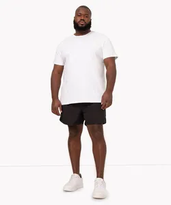 short plus size de poliamida com cordão preto GG2