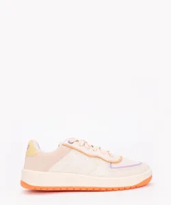 tênis casual infantil com recortes off white 34