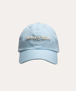 boné aba curva bordado beverly hills azul claro Único