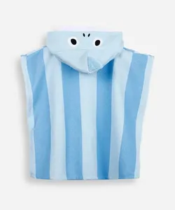 toalha infantil tubarão azul UNICO