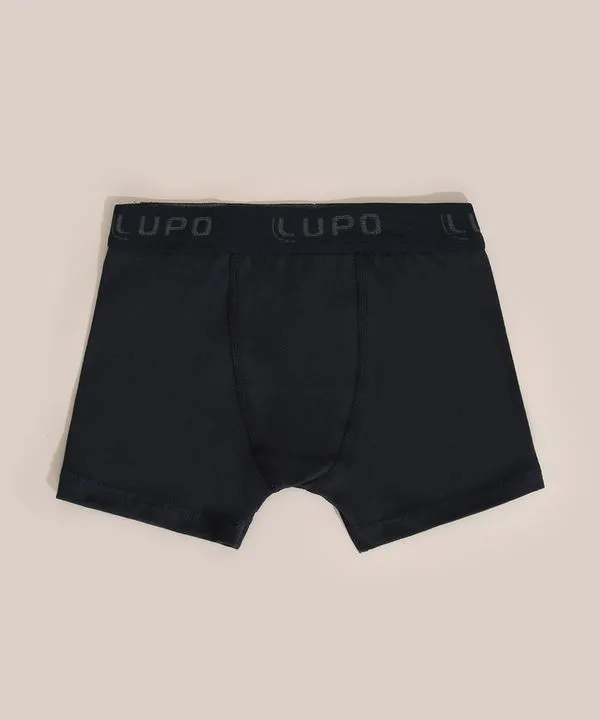 Cueca Infantil Boxer Lupo Kids Azul Marinho GG