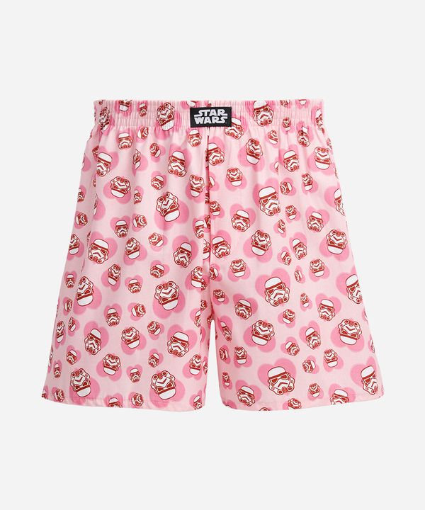 samba canção masculina de algodão star wars rosa G