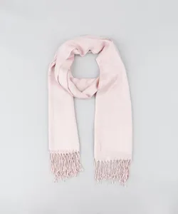 Lenço Feminino com Franjas Rosê Único