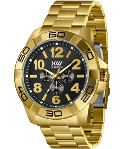 relógio x-games xmgsm002 p2kx multifunção dourado UNICO