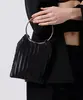 bolsa clutch plissada mindset preta UNICO