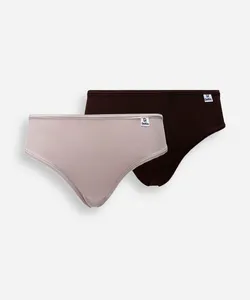 kit de 2 calcinhas biquíni feminino delrio colorido P