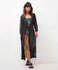 kaftan de tule longo preto GG