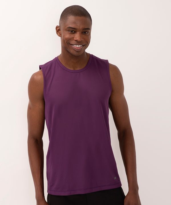 regata com recorte esportiva roxo escuro GG