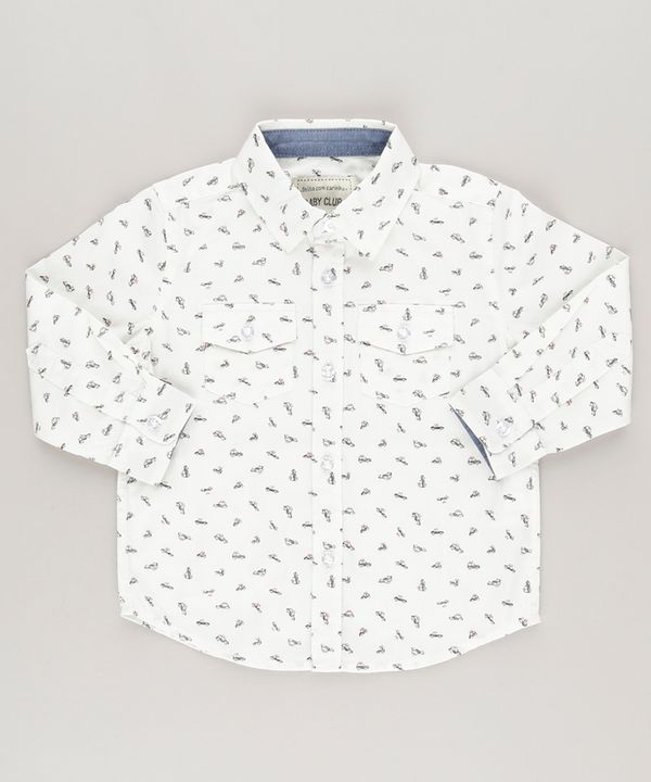 Camisa Estampada de Carrinhos Off White 1