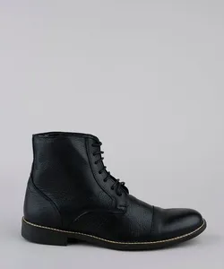 Bota Coturno Masculina Oneself Cano Alto Texturizada Preta 42