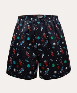 samba canção em algodão astronauta preto G