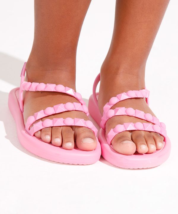 rasteirinha infantil meu sol com tachas ipanema rosa 32
