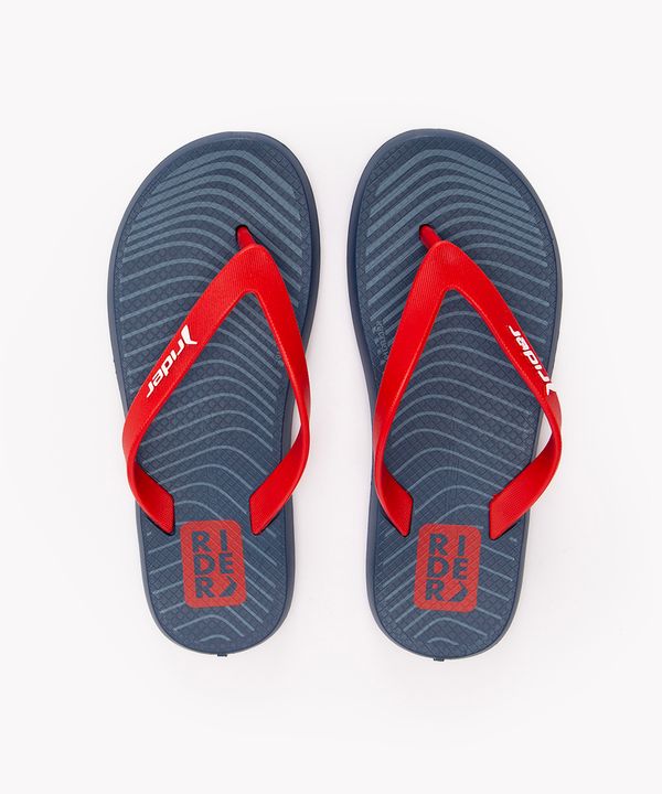 chinelo rider com listras azul 26-27