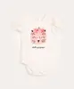 body infantil manga curta oncinha off white 3-6