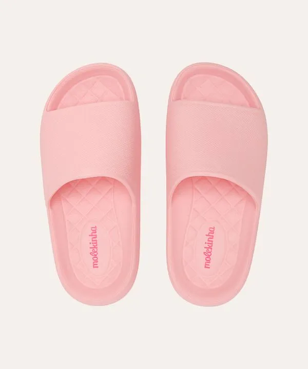chinelo nuvem infantil molekinha rosa 31-32