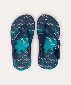 chinelo infantil rider street fun tubarões azul 23-24