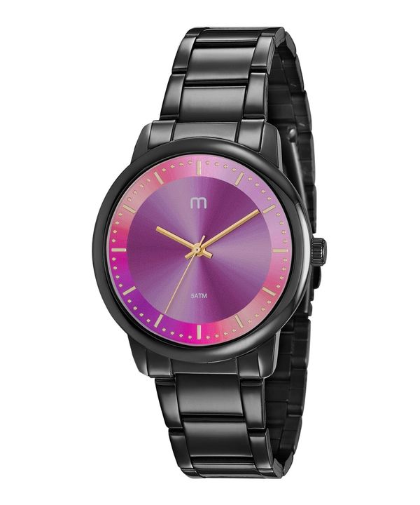 Kit de Relógio Analógico Mondaine Summer Breeze Feminino + Pulseira - 53986LPMGPE2K Preto Único